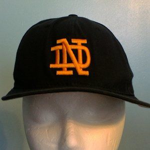 Notre Dame snap adjustment black baseball cap